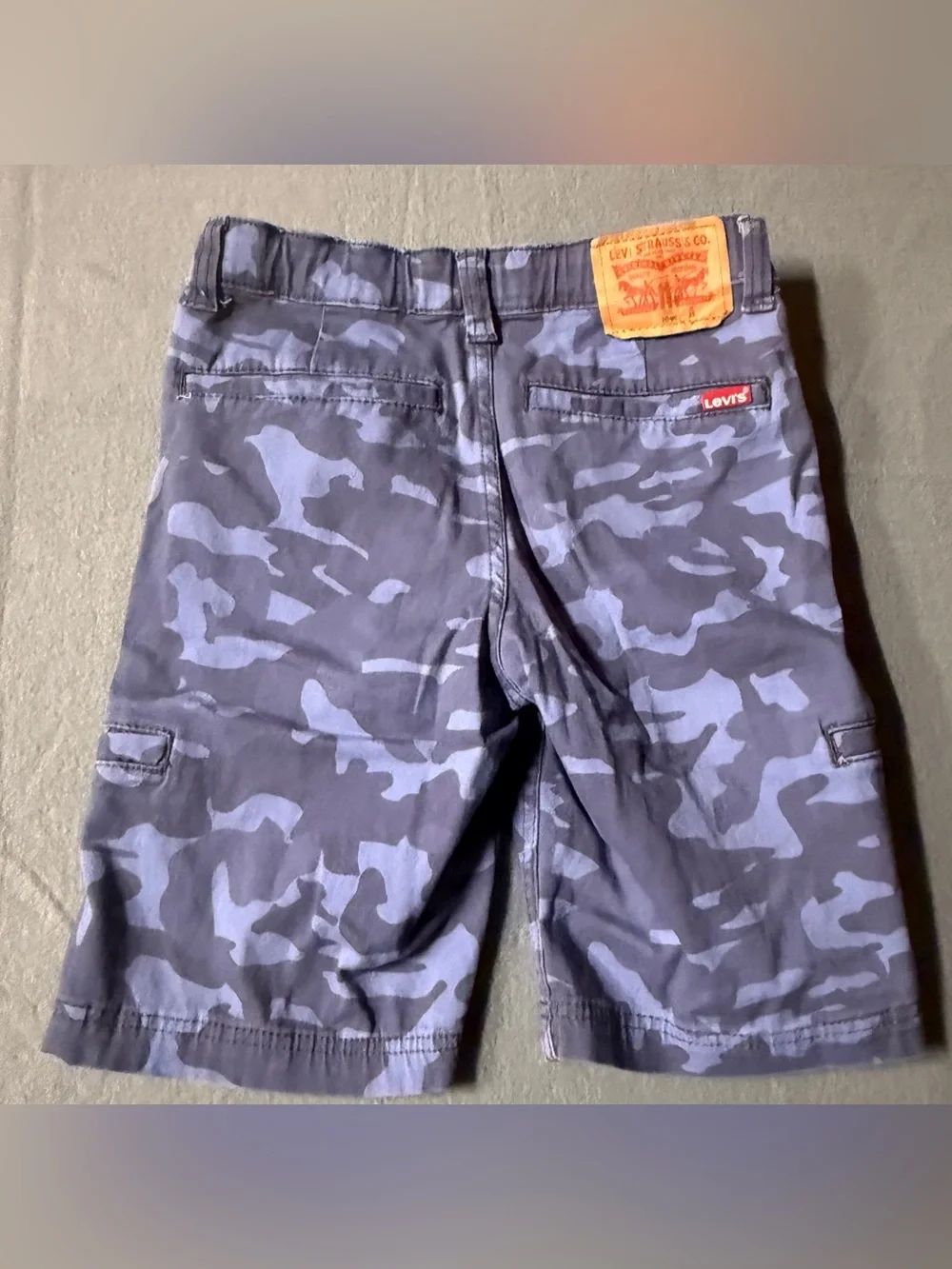 Levi's Boys Blue Camouflage Cargo Shorts
